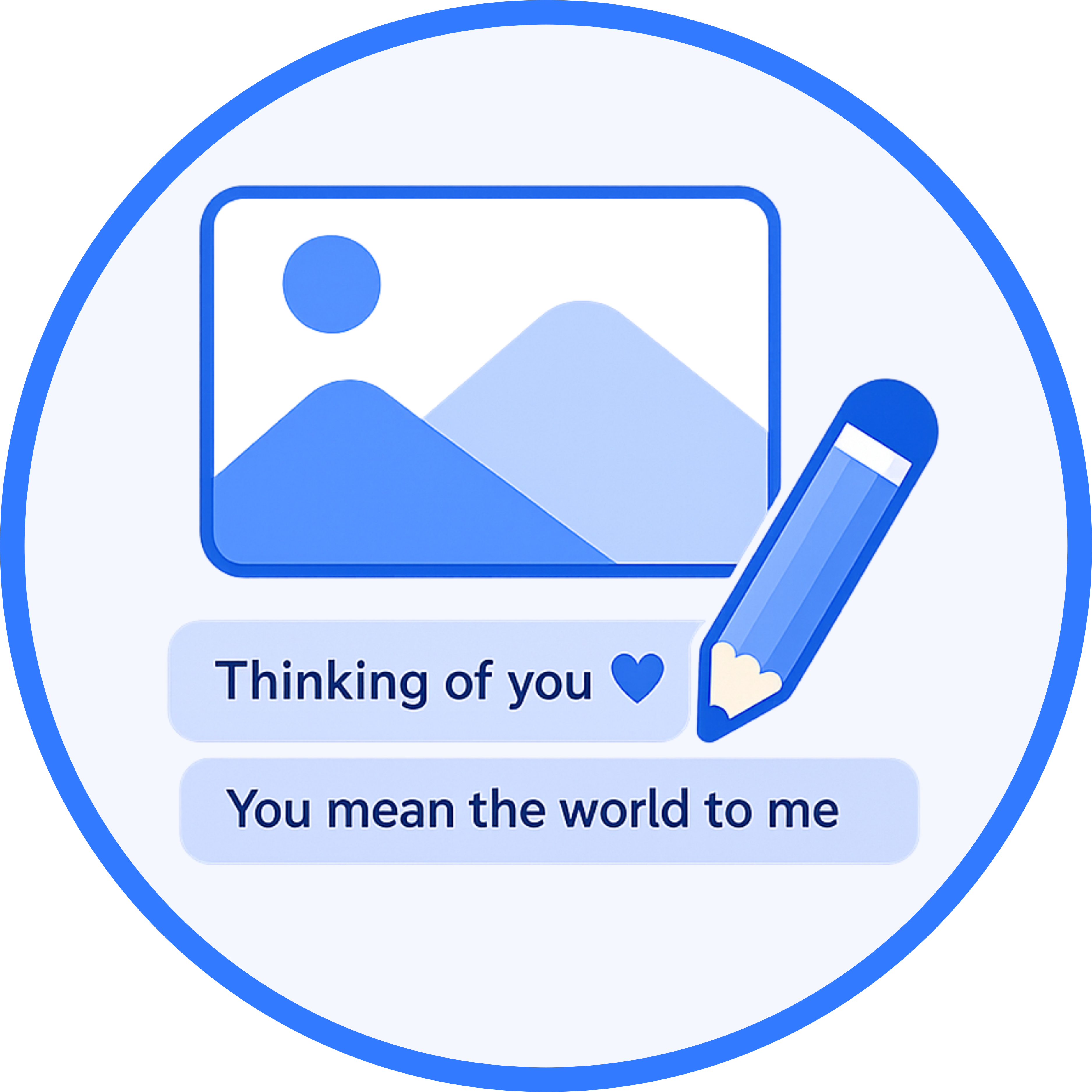 Write personal messages for the card