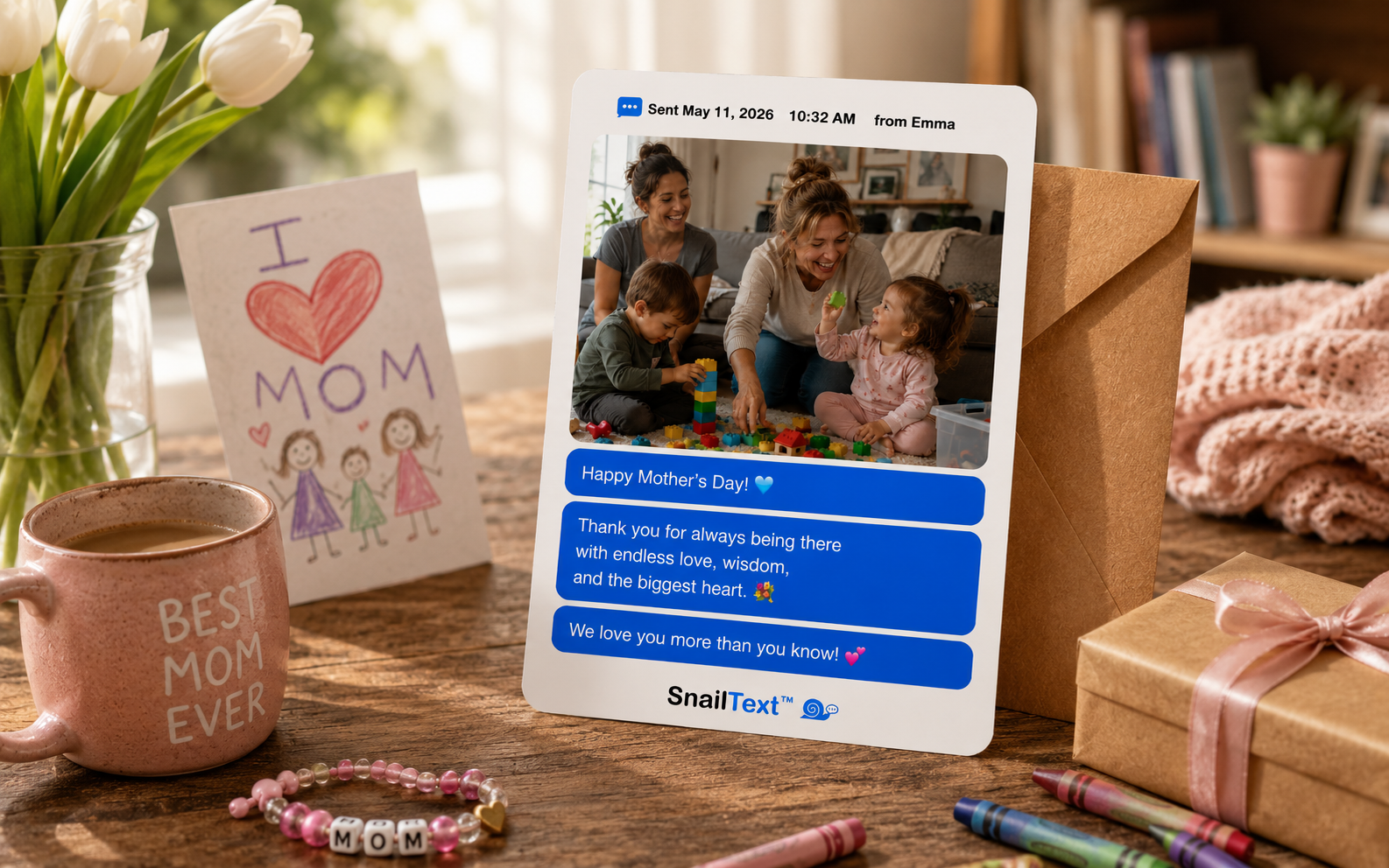 Mother's Day SnailText card