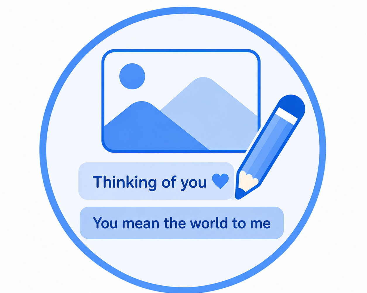Write personal messages for the card